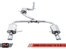 Load image into Gallery viewer, AWE Tuning 18-21 Volkswagen Jetta GLI Mk7 Touring Exhaust - Diamond Black Tips (Fits High-Flow DP)
