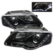 Load image into Gallery viewer, Spyder Volkswagen Passat 06-08 Projector Headlights DRL Black High H1 Low H1 PRO-YD-VP06-DRL-BK
