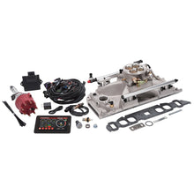 Load image into Gallery viewer, Edelbrock Pro Flo 4 Fuel Injection Kit Sequential Port BBC Oval 625 Max HP 35 LbHr Injectors Satin
