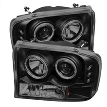 Load image into Gallery viewer, Spyder Ford F250 Super Duty 99-04 Projector Version 2 LED Halo LED Blk Smke PRO-YD-FF25099-1P-G2-BSM
