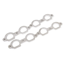 Load image into Gallery viewer, Stainless Works Chevrolet LS7 D-Port Shaped Header 304SS Exhaust Flanges 1-7/8in Primaries
