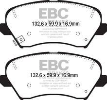 Load image into Gallery viewer, EBC 16+ Hyundai Veloster 1.6 Ultimax2 Front Brake Pads
