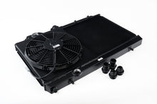 Load image into Gallery viewer, CSF 96-07 Mitsubishi Evo 4/5/6/7/8/9 Full-Slim Radiator w/12in Fan &amp; Shroud/-16AN - Black
