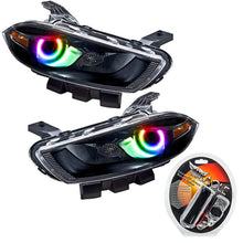 Load image into Gallery viewer, Oracle 13-14 Dodge Dart (HID Style) SMD HL - Black - ColorSHIFT

