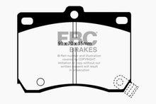 Load image into Gallery viewer, EBC 91-96 Ford Escort 1.8 Redstuff Front Brake Pads
