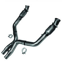 Load image into Gallery viewer, Kooks 11-14 Ford Mustang GT 5.0L 4V 3in x 2 3/4in OEM Cat X Pipe Kooks HDR Req
