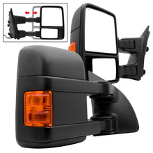 Load image into Gallery viewer, Xtune Pair G2 Ford Superduty 99-07 Heated Amber Signal Telescoping Mirrors MIR-FDSD99S-G2-PW-AM-SET
