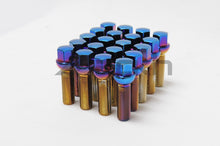 Load image into Gallery viewer, Wheel Mate Mevius Lug Bolt Set of 20 - Black 12x1.50 27mm Ball 14mm RAD
