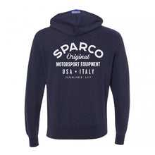 Load image into Gallery viewer, Sparco Sweatshirt ZIP Garage NVY - Medium
