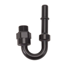 Load image into Gallery viewer, Russell Performance Adapter Fitting 3/8in SAE Quick Disconnect 180 DEG - Blk
