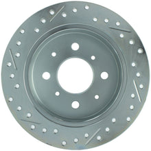 Load image into Gallery viewer, StopTech Select Sport 92-00 Honda Civic Drilled/Slotted Vented 1-Piece Rear Driver Side Brake Rotor
