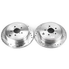 Load image into Gallery viewer, Power Stop 13-16 Subaru BRZ Rear Evolution Drilled &amp; Slotted Rotors - Pair
