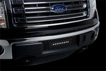 Load image into Gallery viewer, Putco 11-14 Ford F-150 EcoBoost SS Black Punch Bumper Grille Insert w/ 10in Luminix Light Bar
