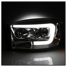 Load image into Gallery viewer, Spyder Dodge Ram 1500 06-08 V2 Projector Headlights - Light Bar DRL - Chrome (PRO-YD-DR06V2-LB-C)
