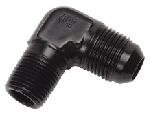Load image into Gallery viewer, Russell Performance -12 AN to 3/4in NPT 90 Degree Flare to Pipe Adapter (Black)
