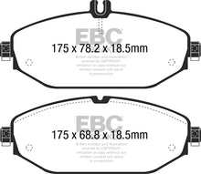 Load image into Gallery viewer, EBC 15+ Mercedes-Benz C300 (W205) 2.0 Turbo Greenstuff Front Brake Pads
