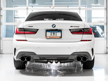Load image into Gallery viewer, AWE Tuning 2019+ BMW M340i (G20) Track Edition Exhaust - Quad Chrome Silver Tips
