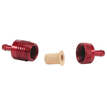 Load image into Gallery viewer, Russell Performance Red Street Fuel Filter (3in Length 1-1/8in diameter 5/16in inlet/outlet)
