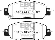Load image into Gallery viewer, EBC 2016+ Honda Accord LX Sedan 2.4L Yellowstuff Front Brake Pads
