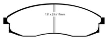 Load image into Gallery viewer, EBC 93-98 Nissan Skyline (R33) 2.5 GTS Greenstuff Front Brake Pads
