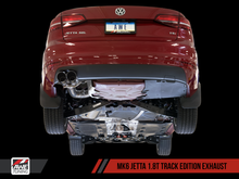 Load image into Gallery viewer, AWE Tuning Mk6 GLI 2.0T - Mk6 Jetta 1.8T Track Edition Exhaust - Diamond Black Tips
