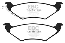 Load image into Gallery viewer, EBC 96-00 Chrysler Town &amp; Country 3.3 (15in Wheels) Ultimax2 Rear Brake Pads
