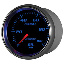 Load image into Gallery viewer, Autometer Cobalt 66mm 0-100 PSI Oil Pressure Gauge
