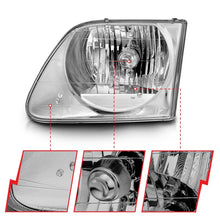 Load image into Gallery viewer, ANZO 1997-2003 Ford F-150 Crystal Headlights Chrome
