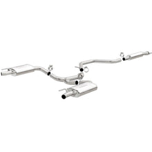 Load image into Gallery viewer, MagnaFlow Cat-Back SS 2.25/2.5in Dual Split Rear Exit Polished 3in Tip 2015 Chev Impala 3.6L V6

