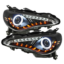 Load image into Gallery viewer, Spyder Scion FRS 12-14 Projector Headlights CCFL Halo DRL LED Black PRO-YD-SFRS12-CCFL-BK
