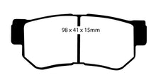 Load image into Gallery viewer, EBC 08-09 Hyundai Azera 3.3 Redstuff Rear Brake Pads
