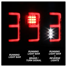 Load image into Gallery viewer, Spyder 15-18 Ford F-150 Light Bar LED Tail Lights (w/Blind Spot) - Black (ALT-YD-FF15015BS-LBLED-BK)
