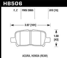 Load image into Gallery viewer, Hawk Honda Odyssey HPS Street Rear Brake Pads
