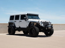 Load image into Gallery viewer, Road Armor 07-18 Jeep Wrangler JK Stealth Front Fender Flare Body Armor w/LED DRL - Tex Blk
