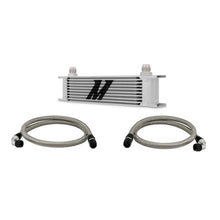 Load image into Gallery viewer, Mishimoto Universal 10 Row Oil Cooler Kit (Metal Braided Lines)
