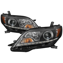 Load image into Gallery viewer, Spyder Toyota Sienna 2011-2014  Projector Headlights - DRL LED - Black PRO-YD-TSEN11-DRL-BK
