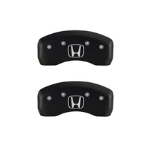 Load image into Gallery viewer, MGP 4 Caliper Covers Engraved Front Honda Engraved Rear H Logo Red finish silver ch
