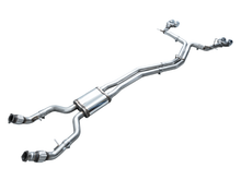 Load image into Gallery viewer, AWE Tuning 19-23 Audi C8 S6/S7 2.9T V6 AWD Track Edition Exhaust - Chrome Silver Tips
