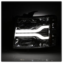 Load image into Gallery viewer, Spyder Chevy Silverado 1500 07-13 Version 3 Projector Headlights - Chrome PRO-YD-CS07V3-LBDRL-C

