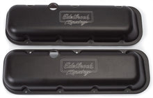 Load image into Gallery viewer, Edelbrock Valve Cover Victor Series Chevrolet 1965 and Later 396-502 V8 Low Black
