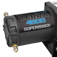 Load image into Gallery viewer, Superwinch 4500 LBS 12V DC 15/64in x 50ft Steel Rope Terra 4500 Winch - Gray Wrinkle
