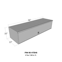 Load image into Gallery viewer, Westin/Brute HD Top Sider 13in x 48in w/flip up Door - Aluminum
