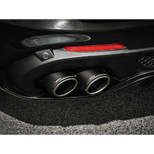 Load image into Gallery viewer, Akrapovic 2017+ Alfa Romeo Stelvio Quadrifoglio Slip-On Line (Titanium) w/Titanium/Carbon Fiber Tips
