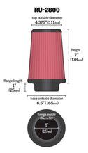 Load image into Gallery viewer, K&amp;N Filter Universal Rubber Filter 5 inch Flange 6 1/2 inch Base 4 3/8 inch Top 7 inch Height
