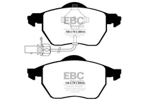 Load image into Gallery viewer, EBC 03-04 Audi A4 1.8 Turbo Redstuff Front Brake Pads
