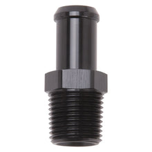Load image into Gallery viewer, Edelbrock Hose End Straight 1/2In NPT to 5/8In Barb Black Anodize

