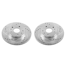 Load image into Gallery viewer, Power Stop 07-13 Suzuki SX4 Front Evolution Drilled &amp; Slotted Rotors - Pair
