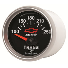 Load image into Gallery viewer, Autometer GM Bowtie Black 2-1/16in 100-250 Degree F Electronic Transmission Temperature Gauge
