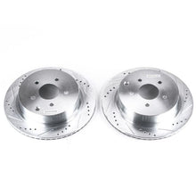 Load image into Gallery viewer, Power Stop 03-12 Infiniti FX35 Rear Evolution Drilled &amp; Slotted Rotors - Pair
