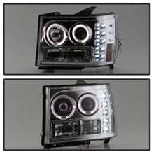 Load image into Gallery viewer, Spyder GMC Sierra 1500/2500/3500 07-13 Projector Headlights LED Halo- LED Chrome PRO-YD-GS07-HL-C
